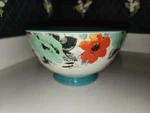 The Pioneer Woman Flea Market 6" Decorated Footed Bowl Floral Teal. Fixed Price $9.00.