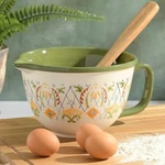 Laurie Gates By Gibson Hand Painted Tierra Batter Mixing Bowl 2 Qt - Pretty. Fixed Price $19.97.