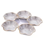 Japanese White Soy Sauce Dishes Delicate Ceramic Dipping Bowl Set Of 5 Asian .... Fixed Price $22.86.