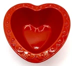 Chantal Red Heart Baking Dish Bowl Beaded One Cup Baker Ramekin Valentine Day. Fixed Price $13.56.