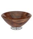 Godinger 12" Acacia Wood Serving Bowl H1831. Fixed Price $91.50.
