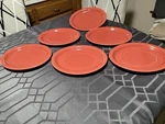 Vintage Syracuse Cantina Cayenne Oval Ceramic Platter Plate 11.5 Set Of 6 New. Fixed Price $149.99.