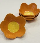 Set 4 Target Melamine Figural Flower Dessert Bowls Room Essential Orange Yellow. Fixed Price $20.69.