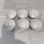 Steelite International Porcelain White Sauce Bowl Set Of 6 Pcs 3.75 Diameter. Fixed Price $39.99.