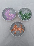 Set Of 3 Coton Colors By Laura Johnson Chinese Zodiac Bowls. Fixed Price $75.00.