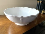Juliska Ceramics Berry And Thread Whitewash Large 11'' Footed Fruit Bowl. Fixed Price $120.00.