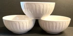 Dansk "the Burbs" Lily White Bowls, 6 1/2 X Inches High, Set Of 3, Euc. Fixed Price $36.00.