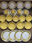 25 Mikasa Daisies Dinner Plates Bread Cereal Bowls Berry Cups Cera-stone Serve 4. Fixed Price $159.99.