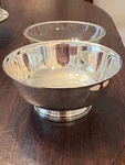 Gorham Silverplate Footed Serving Bowl Ep YC781 9" Round With Insert. Fixed Price $28.00.