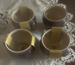 Of 4 Creuset Lion Head Soup Bowls Nwt Retired Purple Cassis 20 Oz. Mint. Fixed Price $325.00.