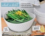 Overandback What Dish 4-PIECE Serving Bowl Set Stoneware Plates Microwave Safe. Fixed Price $50.00.