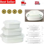 6-PIECE Bpa-free Microwave & Steamer Bowl Set By Calypso Basics Compact Design. Fixed Price $39.99.