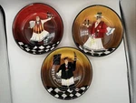 Set Of 3 Certified International Jennifer Garant Sommelier Pasta Bowls 9" Chef. Fixed Price $45.00.