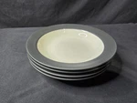 Noritake Colorwave Graphite Rimmed Soup Pasta Bowls Set Of 4 - 5/8 ". Fixed Price $59.95.