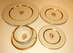 Lenox Usa Nydia 5 Pc. Setting Dinner, Lunch, Bread Plate, Cup & Saucer P-419-W. Fixed Price $24.95.