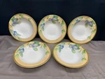 Pts International "newbury" Set Of 5 Soup Pasta Bowls 9 1/8". Fixed Price $39.99.