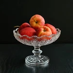 Bohemia Crystal, 8" Diameter Cut Fruit Bowl On Stem. Fixed Price $219.99.