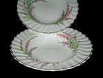2 Royal Doulton Bell Heather Rimmed Soup Bowl W/gold Trim 8 1/4" Excellent Rare. Fixed Price $38.99.