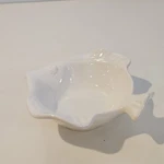 Crate And Barrel White Fish Bowl Porcelain Trinket Container. Fixed Price $25.46.