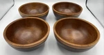 Pottery Barn Spring Wood Salad Bowl 4 Piece Set 7" Diameter. Fixed Price $38.21.