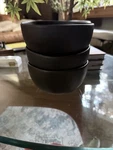 Stoneware Cereal Soup Bowl - Hearth & Hand Magnolia Matte Black Target Set Of 3. Fixed Price $29.99.
