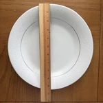 Dynasty Fine China Dinner Plate Floral Pattern With Silver Ring 10.5 Inches. Fixed Price $12.99.