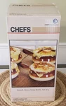 Chefs Brand Set Of 4 18-OUNCE Glazed Stoneware French Onion Soup Bowls Handles. Fixed Price $36.00.