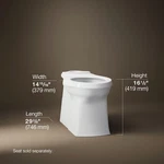 Kohler Corbelle 4144 Elongated Toilet Bowl Comfort Height, Skirted Design. Fixed Price $109.97.