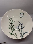 Set Of Intesa Home Blue Wildflower 9.25" Pasta Bowls Floral White From Turkey. Fixed Price $75.00.