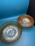 2 Carnival Glass Marigold Bowls. Fixed Price $24.00.