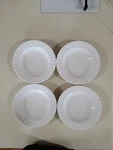 Mikasa Maxima CAJ08 Yardley 4 Rim Soup Bowls Super Strong Fine China 8-7/8". Fixed Price $50.00.