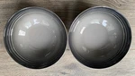 Le Creuset 16 Cm Cereal Bowls Flint Of 2 Seconds New. Fixed Price $29.99.