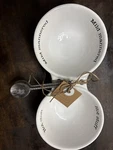 Mudpie Hot Stuff And Mild Mannered Double Salsa Serving Bowl Spoon SET-3 Pieces. Fixed Price $12.99.