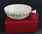 Nwt Lenox Holiday 10.25" Large Serving Bowl Holly Berries Gold Trim. Fixed Price $37.99.
