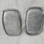 Weavewood Inc. Minneapolis Silver Metal Large Rectangular Platters Set Of 2. Fixed Price $18.80.