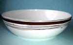 Lenox Flourish Simply Fine Serving Bowl White/brown 9.25"D/56-OZ.NEW. Fixed Price $58.90.