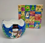 Sango Christmas Centerpiece Bowl Sue Zipkin Sweet Shoppe 0973-165 8.5 Holiday. Fixed Price $14.80.