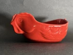 Revol France Porcelain Red Poultry Chicken Ramekin Baking Dish 5 7/8". Fixed Price $19.95.