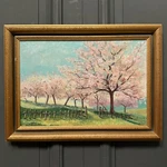 Oil On Canvas Flowering Trees 20TH Century By J. Vuillet 1987 L9033. Fixed Price $232.52.