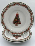 3 Dansk Nordic Holiday Christmas Fruit Tree 5/8" Rimmed Soup Bowl New. Fixed Price $29.95.