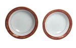 Vintage 2 Noritake Japan Soup Bowl 7.5" Goldhill 6613 Pattern Rust & Floral. Fixed Price $23.00.