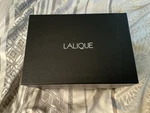 Rare Lalique Crystal Champs-elysees Vase Leaf Clear New In Box 7 Tall. Fixed Price $999.99.