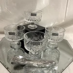 Dublin Shannon Crystal Dessert Sherbet Ice Cream 3 Cup Dish - Set Of 4. Fixed Price $21.95.