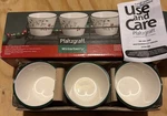 Pfaltzgraff Winterberry Set 3 Dip Condiment Sauce Bowls W/ Wire Rack New Box. Fixed Price $39.99.