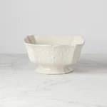 Lenox China French Perle White Large Square Footed Serving Bowl - N/o. Fixed Price $64.97.