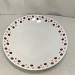 Pampered Chef Simple Additions Polka Dot 13.5" Bowl 1209C Pasta Serving Veggie. Fixed Price $26.95.