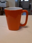 Rachel Ray Round & Square 14 Oz Orange White Coffee Tea Mug H019. Fixed Price $12.00.