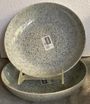New Lot Of Denby Halo Speckle 8.25 Inch Pasta Bowl Set Made England. Fixed Price $37.95.