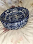 Spode Italian Blue Set Of 8 Soup:pasta Bowls. In Diameter.. Fixed Price $115.00.