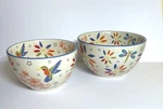 Temptations By Tara Set Of 2 Nesting Bowls Garden Pattern 3 & 4 Quarts Ladybug. Fixed Price $46.00.